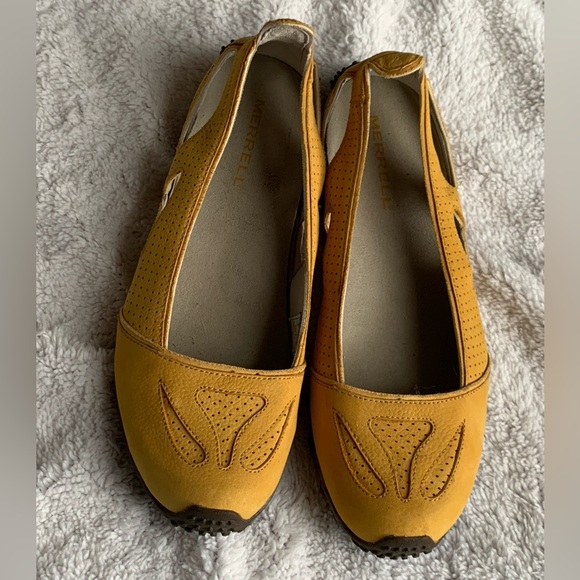 Merrell Oceania Sunflower Suede Hiking Shoes sz 8 - Picture 3 of 6